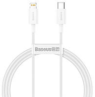 Кабель для зарядки телефона/смартфона Baseus Type-C - Lightning 20 Вт 1 м Белый (CATLYS-A02)