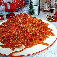 Стружка кальмара з кунжутом (по-шанхайски) Преміум, 500гр, закуски до пива, кальмарові