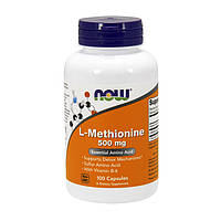L-метионин NOW L-Methionine 500 mg 100 caps