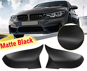 Накладки на дзеркала M Performance  BMW (БМВ) F20 F21 F22 F23 F87 E30 F31 F32 F33 F36 E84 Чорний матовий