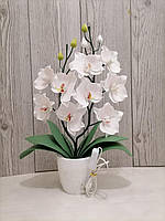 Светильник декоративный на светодиодах " Орхидея". Работает также от пауербанка. Ручная работа.