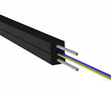 Кабель оптичний FTTH-001-SM-MR, 1000м = 1бхт, 1 волокно, несучий оцинкований сталевий трос.