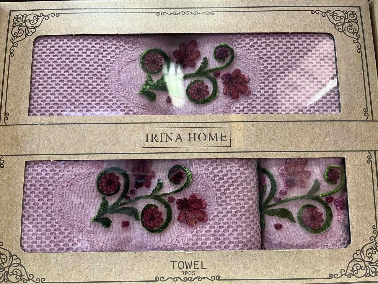 Подарунковий набір рушників Туреччина "Квітковий візерунок", фото 1