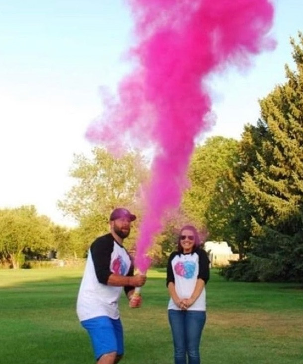 Балон для визначення статі дитини з Рожевою Фарбою Холі 1 кг., Gender Party для свят, гендер паті, балон BOY OR GIRL
