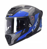 Мотоциклетный шлем LS2 FF390 BREAKER BETA EVO черно-синий размер M, AK1039055264