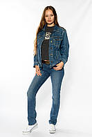 Джинсы Wrangler Molly Straight Regular Fit (W26FX754R) Темно-синий