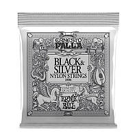 Струни для класичної гітари Ernie Ball 2406 Ernesto Palla Nylon Black & Silver Classical Guitar Strings