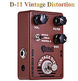 Гітарна педаль ефектів овердрайв Dolamo D-11 Vintage Distortion для електрогітари електрогігітарі, фото 2