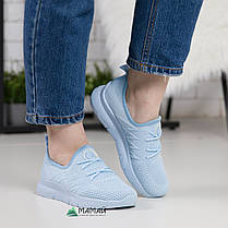 Жіночі кросівки блакитні сітка на літо, фото 2