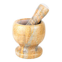 Ступка пензлик кам'яні золотисто-бежеві