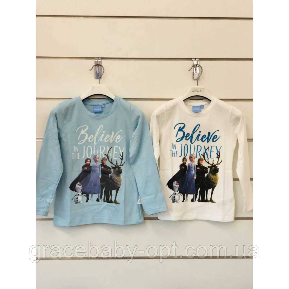 Реглан для дівчат оптом, Disney, 104-140 см, № FR-GT-SHIRT-156