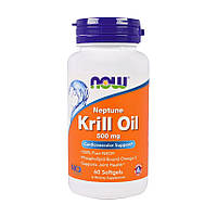 Масло криля NOW Krill Oil 500 mg 60 softgels омега-3 жирные кислоты