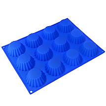 Силіконова форма MagicKitchen №424 для кексів та маффінів 12 в 1, фото 2