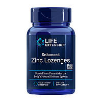 Цинк (как ацетат цинка) Life Extension Enhanced Zinc Lozenges 30 veg lozenges