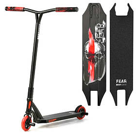 Самокат трюковий FEAR (SCS-система, ПЕГІ, колеса PU, d=115мм) Best Scooter МТ-50599 Червоний