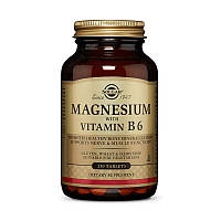 Магній з Вітаміном В6 Solgar Magnesium with Vitamin B6 250 tab