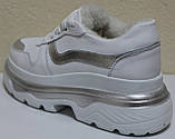 Кросівки жіночі зимові шкіряні від виробника модель КА21-5, фото 4