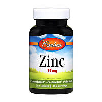 Цинк 15 мг Carlson Labs Zinc 15 mg 250 tab
