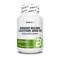 Гинкго Билоба с лецитином BioTech Ginkgo Biloba + Lecithin 1000 mg 90 softgels