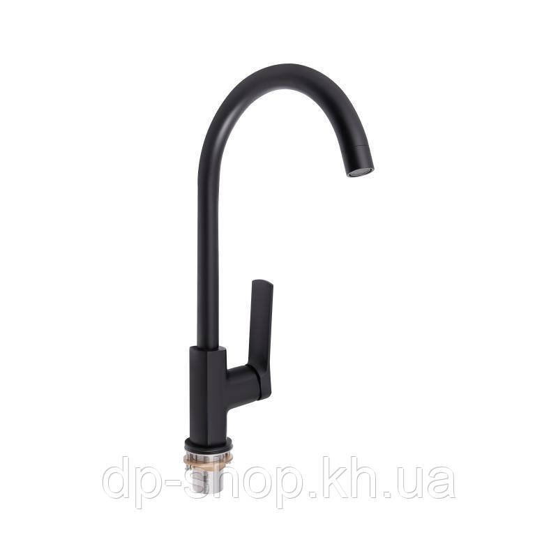Змішувач для кухні Qtap Slavonice QTSLA9042103UB Black Matt, фото 1