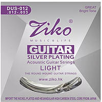 Струнны посріблені для акустичної гітари 12-53