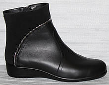 Шкіряні черевики великі розміри весна жіночі від виробника модель ВБ22-101Р