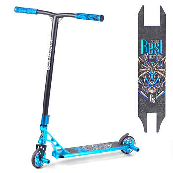 Самокат трюковий (алюміній, HIC-система, пеги, колеса PU 110 мм) Best Scooter 53480