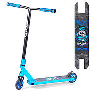 Уценка! Самокат трюковий (HIC-система, ПЕГІ, колеса PU, d = 110 мм) Best Scooter BS-9902 Блакитний, фото 3