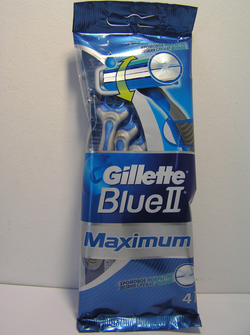 Gillette жилет Blue II Maximum верстат чоловічий одноразовий 4 шт.
