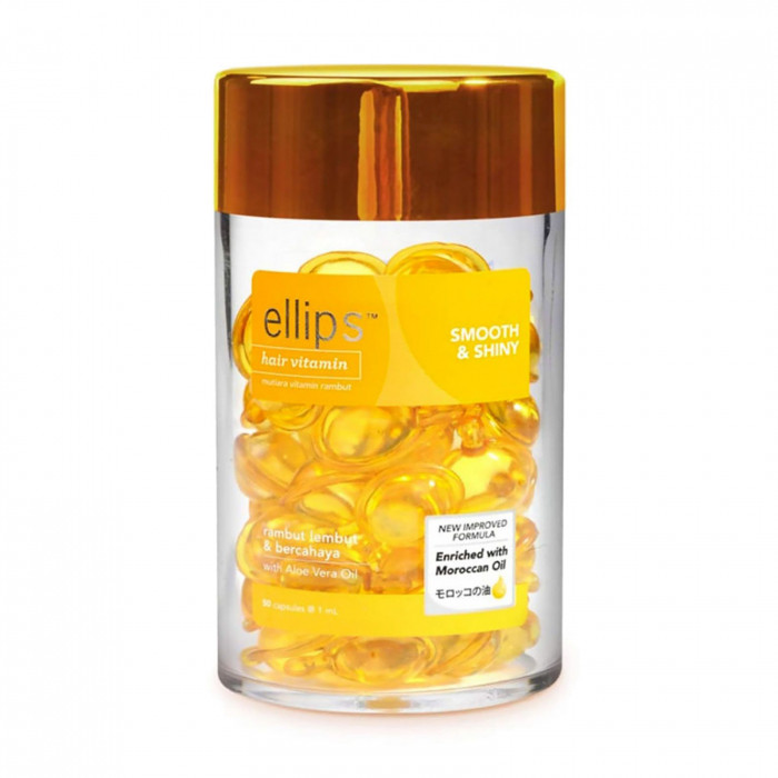 Вітаміни для волосся Ellips Розкішне сяйво з олією алое вера 50 шт Hair Vitamin Smooth & Shiny With Aloe Vera