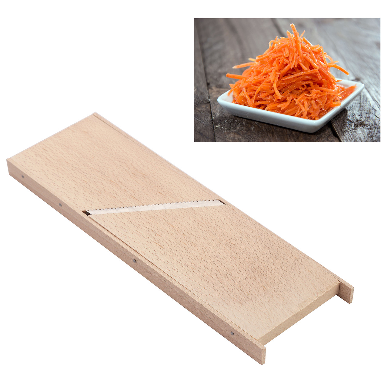 Терка широкая универсальная деревянная для овощей по-корейски Wood&: 39 .