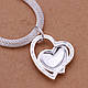 Підвіска кулон серце велике LOVE товста ланцюжок стерлінгове срібло 925 для закоханих тіффані tiffany, фото 4