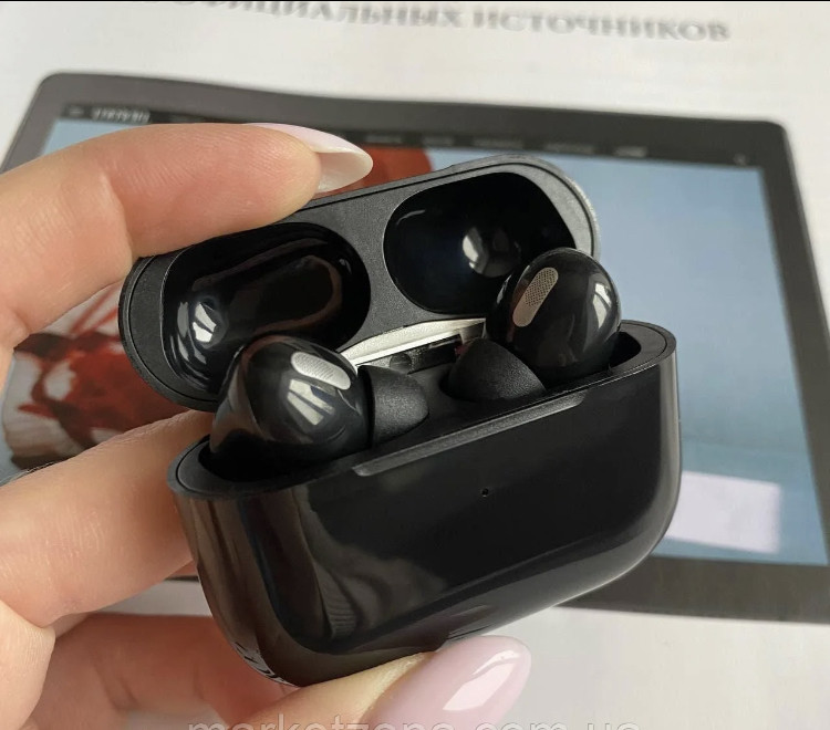 Навушники AirPods Pro Bluetooth Black, Pop Up + Чохол у Подарунок