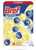 Туалетний блок для Bref Classic Лимонна свіжість 3 * 50г