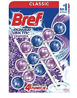 Туалетні блоки для унітазу Bref Classic Лаванда 3*50г