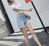 Шорти жіночі модні джинсові з високою талією, фото 4