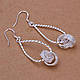 Сережки сережки кулі намистини довгі стерлінгове срібло 925 проби тіффані tiffany, фото 4