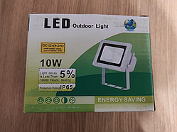 LED теплий білий прожектор 10w 12v (4-24v)