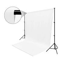 НАСТОЯЩИЙ! Белый Виниловый фотофон 1,6х3 метра PhotoProoF White Vynil фон для фото фотостудии