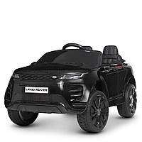 Детский электромобиль Джип в стиле Land Rover с планшетом M 4418EBLRS-2 черный