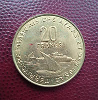 Афар и Исса 20 франков 1975 г