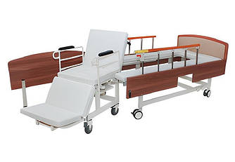 Медичне функціональне електроліжко MIRID W02. Ліжко з вбудованим кріслом. Ліжко для реабілітації