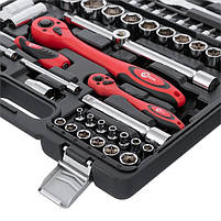 Професійний набір інструментів INTERTOOL ET-6082, 1/2" & 1/4"; 82 од, фото 4