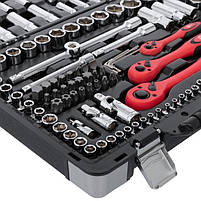 Професійний набір інструментів INTERTOOL ET-7151, 1/4" & 3/8" & 1/2" 151ед, Cr-V, фото 5