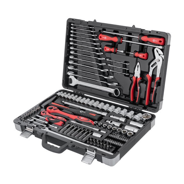 Професійний набір інструментів INTERTOOL ET-7119, 1/4" & 1/2"; 119 од, фото 1