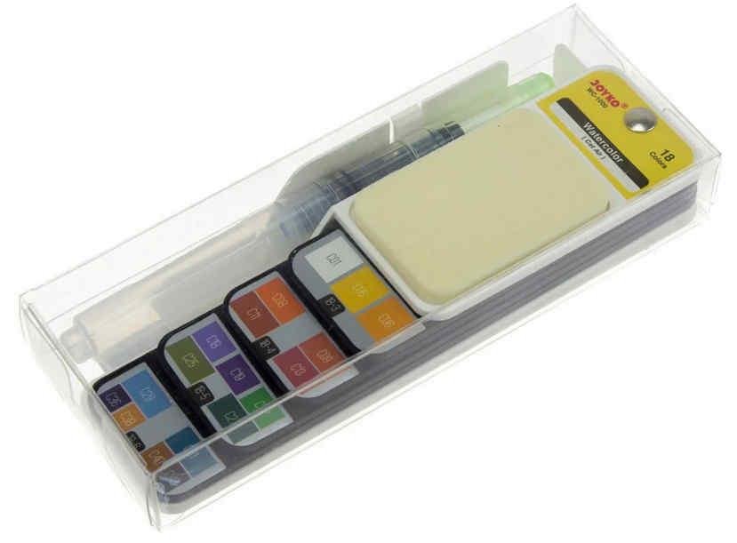 Акварель художня 18 кольорів Joyko з пензликом