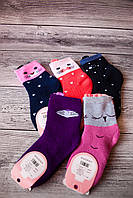 Детские махровые носочки "Термо" для девочки Размер:20-25