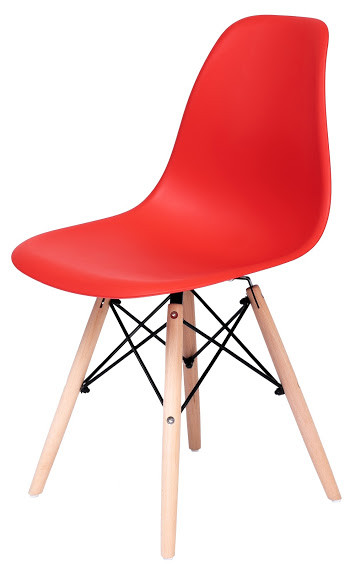 Стілець кухонний Richman Жаклін Jacqueline Eames ПЛ червоний