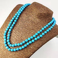 Буси Бірюза кулька 8 мм довжина 115 см