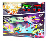 Детская игрушка канатный трек Magic Trix Trux XL-111, гибкая трасса дорога Монстр Трак с машинками .